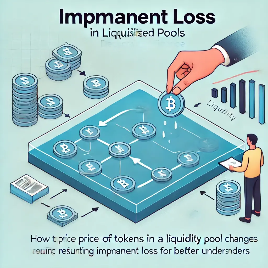 Diagram explaining impermanent loss in liquidity pools